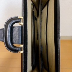 【美品】ダレスバッグ ビジネスバッグ ドクターバッグ 黒 ブラック オールレザーの画像
