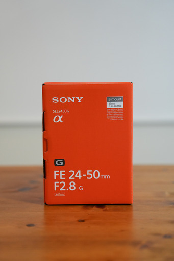（ほぼ新品）SONY　FE 24-50mm F2.8 G SEL2450G