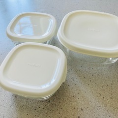 耐熱ガラス製保存容器3個セット②