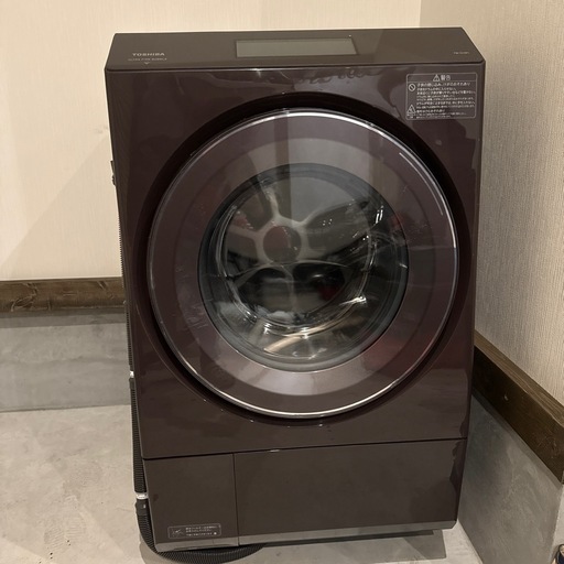 【美品】2021年製TOSHIBドラム式洗濯機TW-127XP1L 左開き