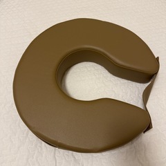 【美品】円座クッション U字 産後 痔 病院同仕様 ベージュレザー