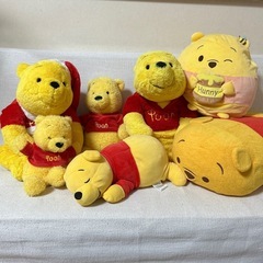 プーさん　ディズニー　ぬいぐるみ　美品　公式