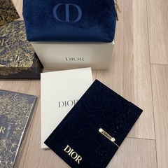 Dior ノベルティ　ポーチ　ノート　マニュキュア　リップの画像