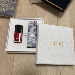Dior ノベルティ　ポーチ　ノート　マニュキュア　リップの画像
