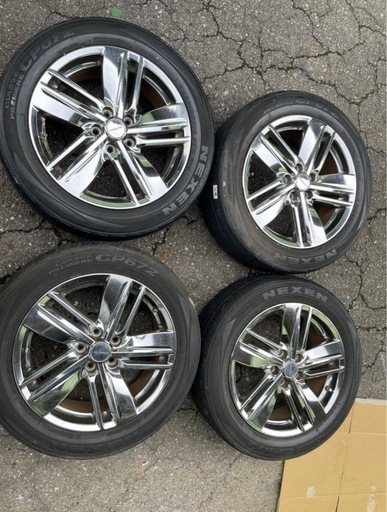 スタッドレスタイヤ＆ホイールセット（4本）、ランクル150系、265