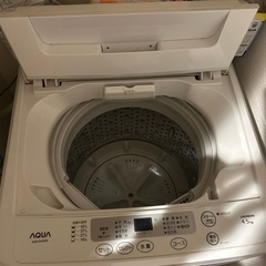 受付終了洗濯機AQUA(AQW-S452W)   の画像