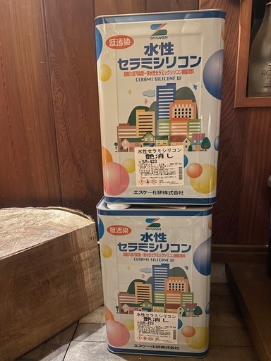 水性セラミシリコン 艶消し SR-423 16k 新品未開封 2缶セット