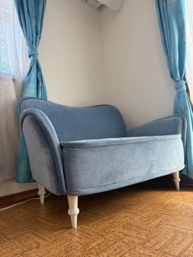 フランフラン テネルソファ ブルー 二人掛け ソファ Francfranc