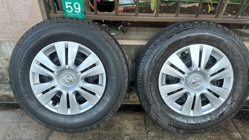 日産キャラバン純正タイヤホイールセット 195⁄80R15 107N105LT 楽天