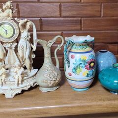 ◆　欧州のアンティークな置物&日本の焼物　花瓶　まとめ売り
