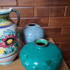 ◆　欧州のアンティークな置物&日本の焼物　花瓶　まとめ売り
の画像