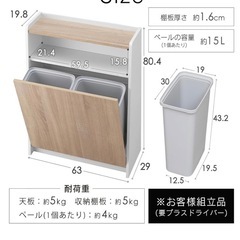 アイリスオーヤマ 目隠しゴミ箱 棚