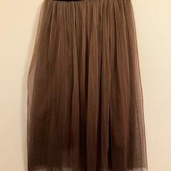 チュールロングスカート