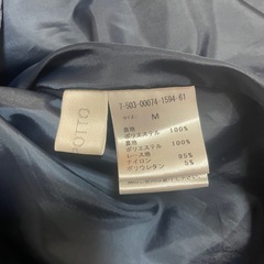 【美品】LODISPOTTO レースフレアスカート M ネイビー　膝丈の画像