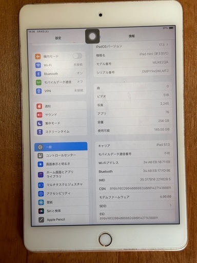 ⭕️最終割引-2万円⭕️ ✅iPadmini第5世代 Cellular Wi-Fi 256GBモデルピンクゴールド 