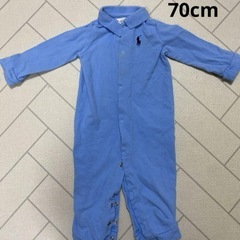 Ralph Lauren ロンパース ポロシャツ風　70cm 水色