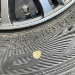 軽トラック用タイヤ4本セット　2018年製　ホイール付きの画像