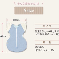 👶🏼ねくるみ  スワドルの画像