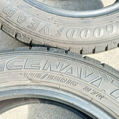 冬16インチ【富山】日本製 195/55R16 ミニクーパー CR-Z プリウス キューブ ノート アリオン プレミオ CRZ グッドイヤー アイスナビ7 中古4本の画像