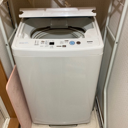 洗濯機　SANYO ASW-608(W) 6.0kg