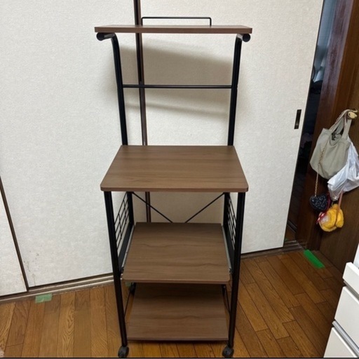 キャスター付きキッチンラック
