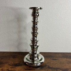 IKEA シルバー　キャンドルスタンド　ろうそく立ての画像