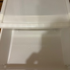 クローゼットケース ホワイト 3段の画像