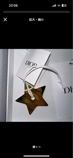 DIOR CARO チェーン ハートポーチ　ブラック