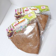 園芸🪴ハンギング用パームマット／壁掛けカゴ用＝40cmタイプ２つまとめて／新品未開封の画像