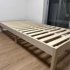 シンプル木製すのこベット　シングルサイズの画像