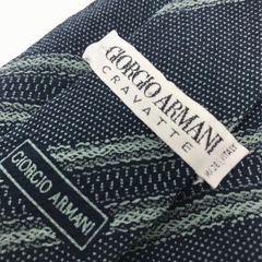 GIORGIO ARMANI 白タグ ネクタイ ネクタイ ストライプ シルク シルク100 ブランド 紳士の画像