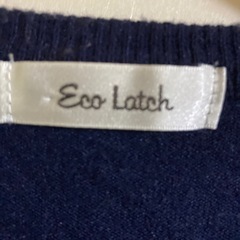 Eco Latch ネイビー 長袖ニット Lサイズの画像