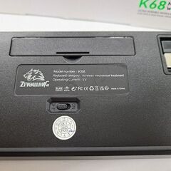J6951　ZIYOULANG　ワイヤレス ゲーミングキーボード　赤軸　K68　簡易クリーニング済【リユースのサカイ柏店】メーカー価格4,699円の画像