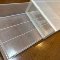 【最終】無印　 衣装ケース2個　18×40×65 の画像