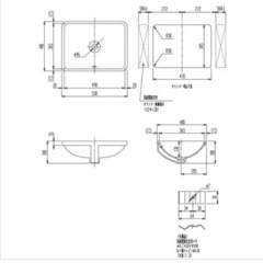 未使用在庫品！洗面器・洗面ボウル◆DURAVIT◆スタルク3シリーズ◆DV030549R-00◆W530 H180 D400の画像