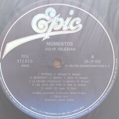 フリオ・イグレシアス　Julio Iglesias　 LPレコードセット　「イザベラの瞳/愛の瞬間」の画像