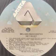 メリサ・マンチェスター/Melissa Manchester　LPレコードセット「グレイテストヒッツ/ヘイ・リッキー」の画像