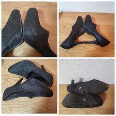 訳あり DULCIS REGALO ブーティ ショートブーツ 浅め レースの画像