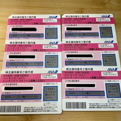 AMA株主優待券6枚セット 飛行機割引 航空券割引  5/31期限 