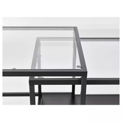 IKEA VITTSJÖ ヴィットショー ネストテーブル2点セットの画像