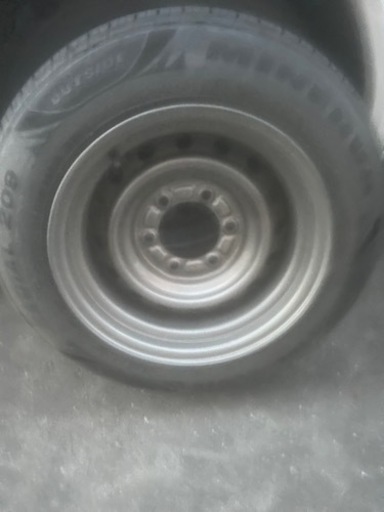 ハイエース　加工鉄チン　タイヤホイール4本セット