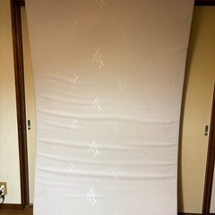 高反発マットレス　セミダブル　ホワイト　厚み10cm