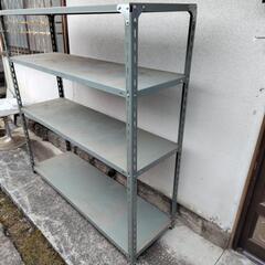 大型スチールラック　幅約151cm 奥行き約46cm 高さ約153cmの画像