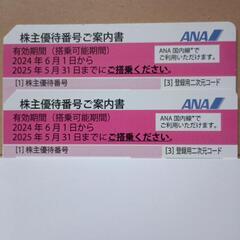 ANA株主優待券　2枚　　　　　　【2025年5月31日まで】