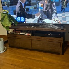 伸縮式　テレビボード　アイアンの画像