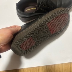 レディース黒紐靴24cm(中古)の画像
