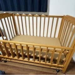 【決定】ベビーベッド　KATOJI 中古の画像
