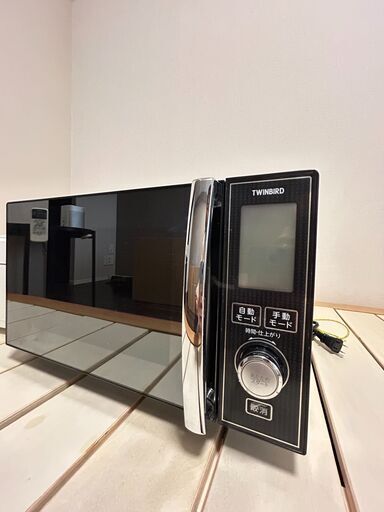 TWINBIRD センサー付フラット電子レンジ 20L 2017年製