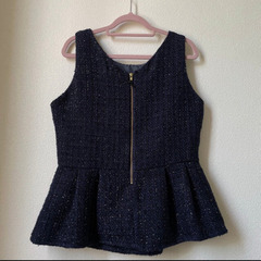 セレクトショップ　ペプラム　ノースリーブ　サイズMの画像