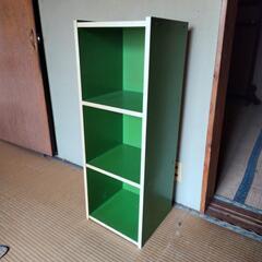 昭和レトロなカラーボックス　幅約32cm 奥行き約30cm 高さ...